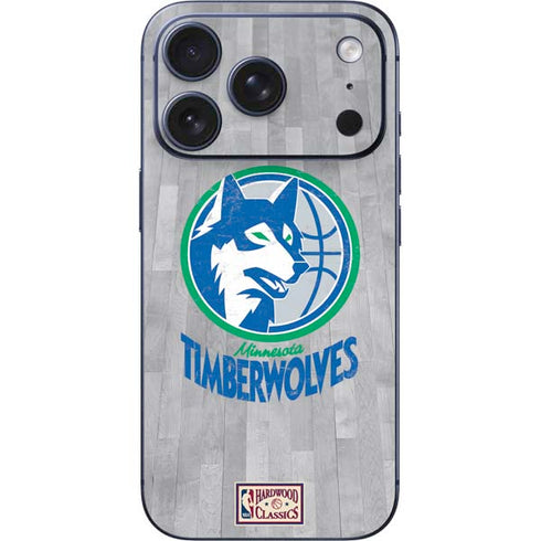 NBA Minnesota Timberwolves Hardwood Classics iPhone 17 Pro Skin